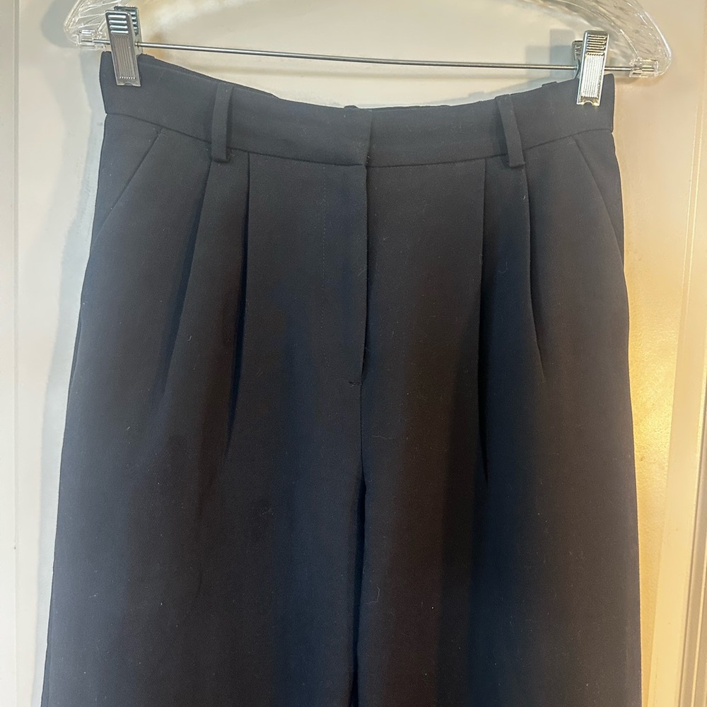 Abercrombie & Fitch Black Wide-Leg Trousers - Picture 8 of 10